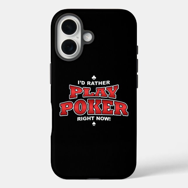 Coques Case-Mate iPhone Je préfère jouer au poker (Verso)