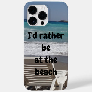 Coque Case-Mate iPhone Je Préférerais Être À La Plage Chaise Personnalisé