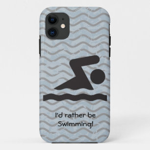 Coque Case-Mate Pour iPhone Je préférerais être nager Design iPhone Casemate