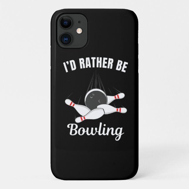 Coques Case-Mate iPhone Je préférerais jouer au bowling (Dos)