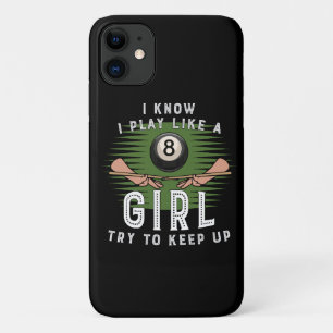 Case-Mate iPhone Case Je sais que je joue comme une fille, essayez de su