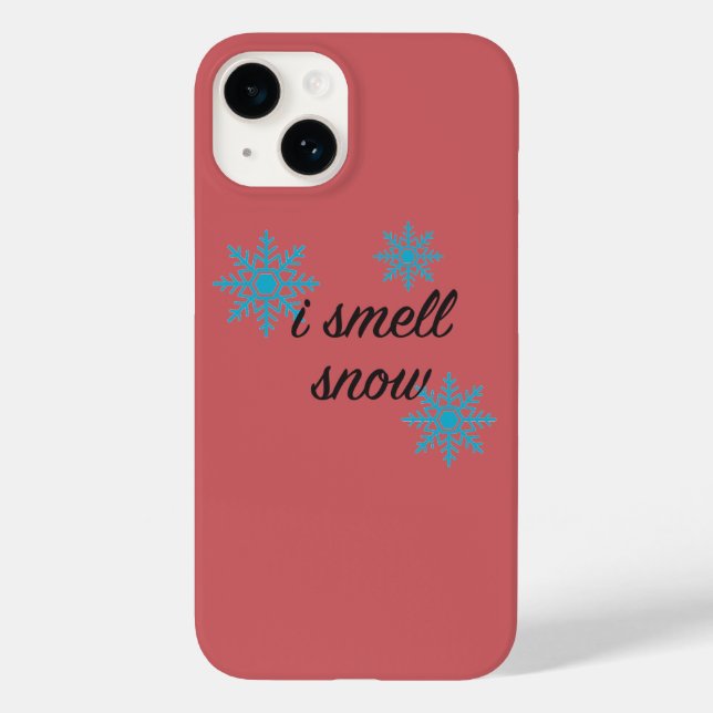 Coques Case-Mate iPhone Je Sens Motif De Flocon De Neige À Neige (Verso)