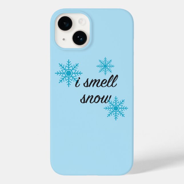 Coques Case-Mate iPhone Je Sens Motif De Flocon De Neige À Neige (Verso)