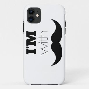 Coque Case-Mate iPhone Je suis avec Moustache