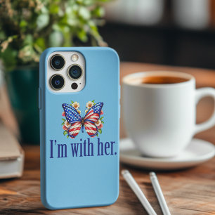 Coque Case-Mate iPhone Je suis avec son papillon bleu Kamala