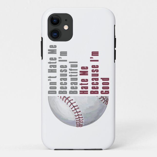 Coques Case-Mate iPhone Je Suis Beau Je Suis Bon Baseball (Dos)
