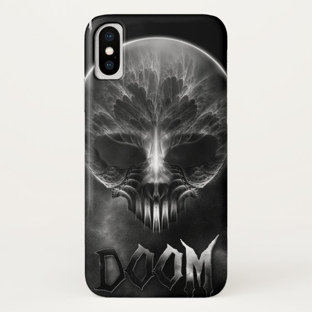 Coques Case-Mate iPhone Je Suis Crâne Fractal Doom (Dos)