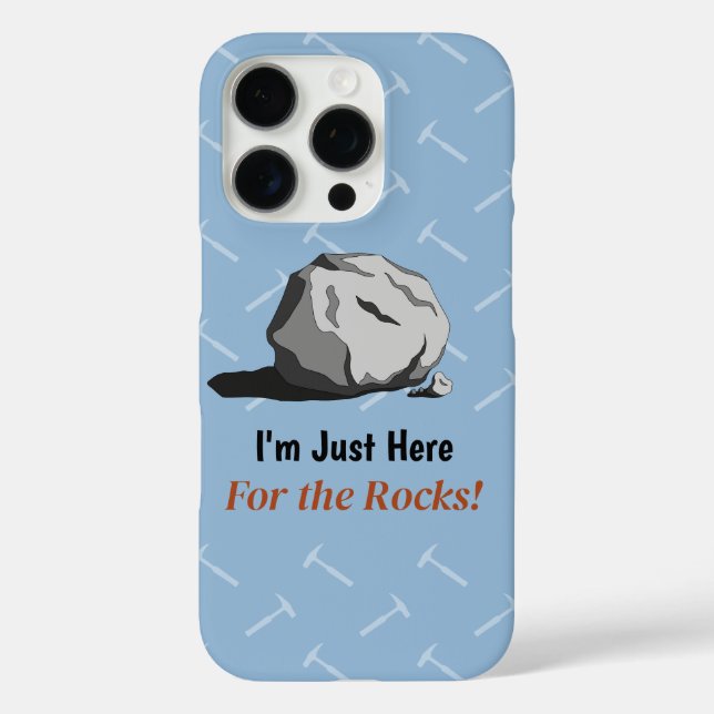Coques Case-Mate iPhone Je suis juste là pour les rochers ! Coque-coque ip (Verso)