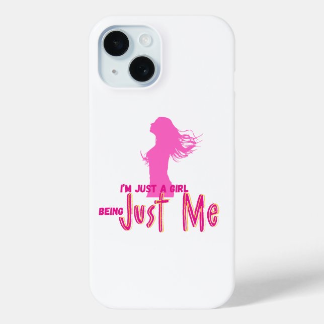 Coques Case-Mate iPhone je suis juste une fille (Verso)