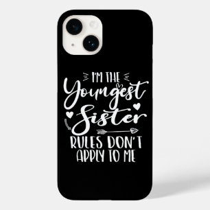 Coque Case-Mate iPhone Je suis la plus jeune soeur Sarcasm Lover mignonne
