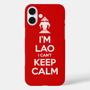 Coque Pour iPhone 16 Plus Je suis laotien je ne peux pas garder le calme