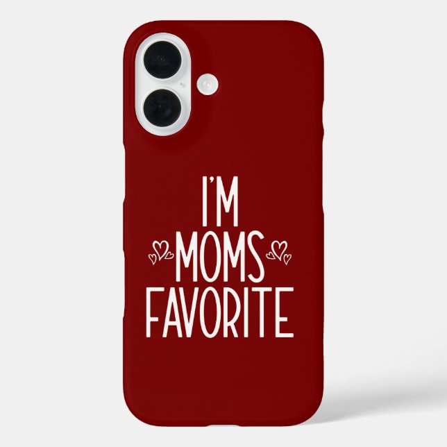 Coques Case-Mate iPhone Je suis le préféré de maman (Verso)