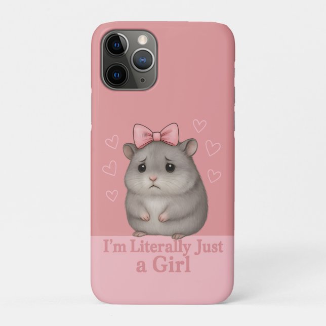 Coques Case-Mate iPhone Je suis littéralement juste une fille triste hamst (Dos)