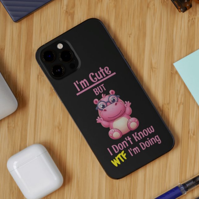Coques Case-Mate iPhone Je suis mignon, mais WTF je fais (Créateur téléchargé)