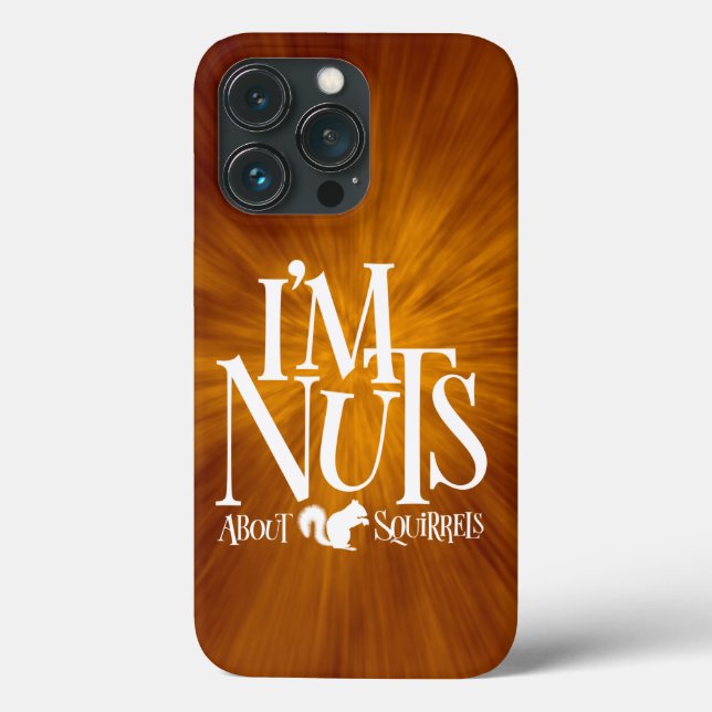 Coques Case-Mate iPhone Je suis Nuts - drôle Amateur d'écureuil (Verso)