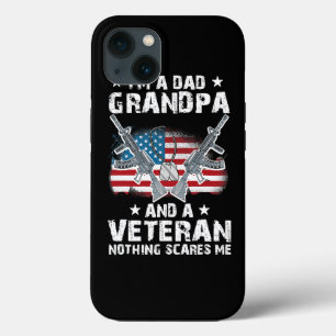 Case-Mate iPhone Case Je suis papa grand-père et un vétéran du drapeau a