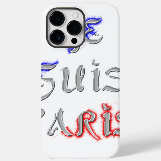 Coques Case-Mate iPhone Je Suis Paris Art Print (Verso)