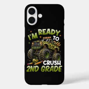 Coque Pour iPhone 16 Plus Je suis prêt à écraser le camion monstre de 2e ann