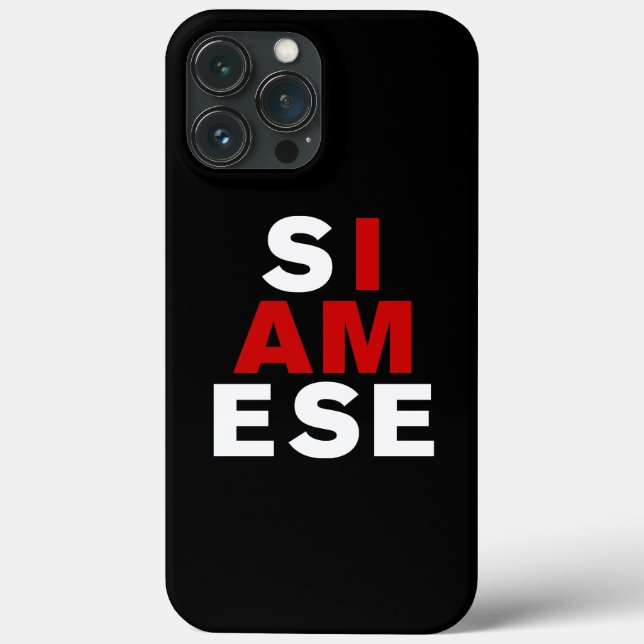 COQUES Case-Mate iPhone JE SUIS SIAMESE (Verso)