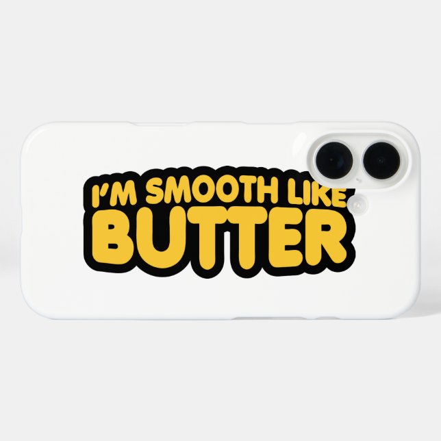 Coques Case-Mate iPhone Je suis Smooth Like Butter (Verso (horizontal))
