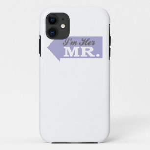 Coque iPhone 11 Je suis son M. (la flèche violette)