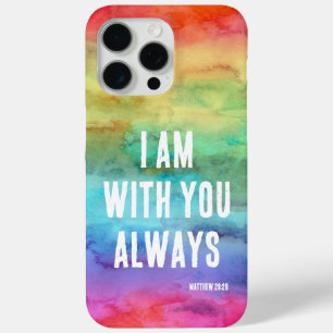 Coque Case-Mate iPhone Je Suis Toujours Avec Vous, Arc-En-Ciel