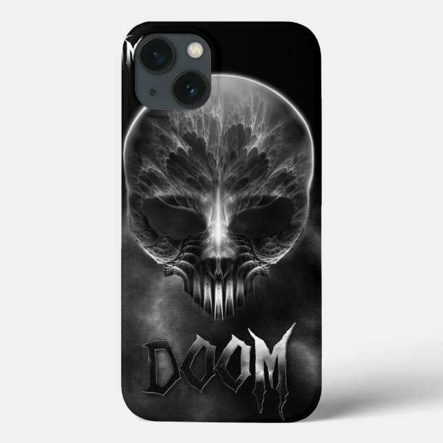 Coques Case-Mate iPhone Je Suis Un Crâne Fractal De Doom (Verso)