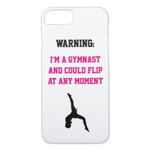 Coque Case-Mate iPhone Je suis un Gymnaste Magenta Gymnastique amusant Ci
