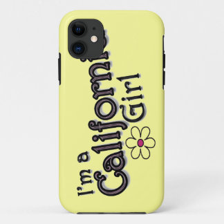 Coque Case-Mate iPhone Je suis une fille de la Californie, fleur,