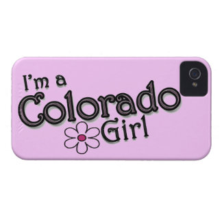 Coque iPhone 4 Je suis une fille du Colorado, fleur, couverture