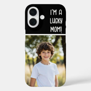 Coque Pour iPhone 16 Je suis une maman chanceuse