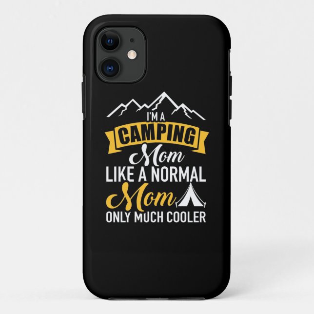 Coques Case-Mate iPhone Je Suis Une Mère De Camping (Dos)
