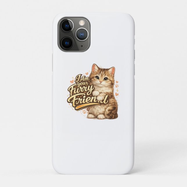 Coques Case-Mate iPhone Je suis votre ami à fourrure Conception de chat (Dos)