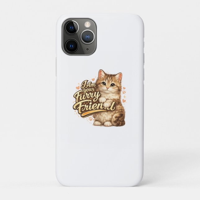 Coques Case-Mate iPhone Je suis votre ami à fourrure Conception de chat (Dos)
