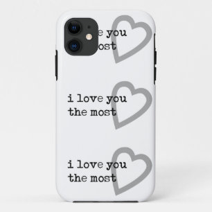 Coque Case-Mate iPhone je t'aime le plus coeur mignon