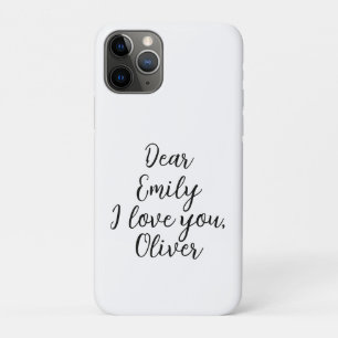Case-Mate iPhone Case Je t'aime Modèle de texte