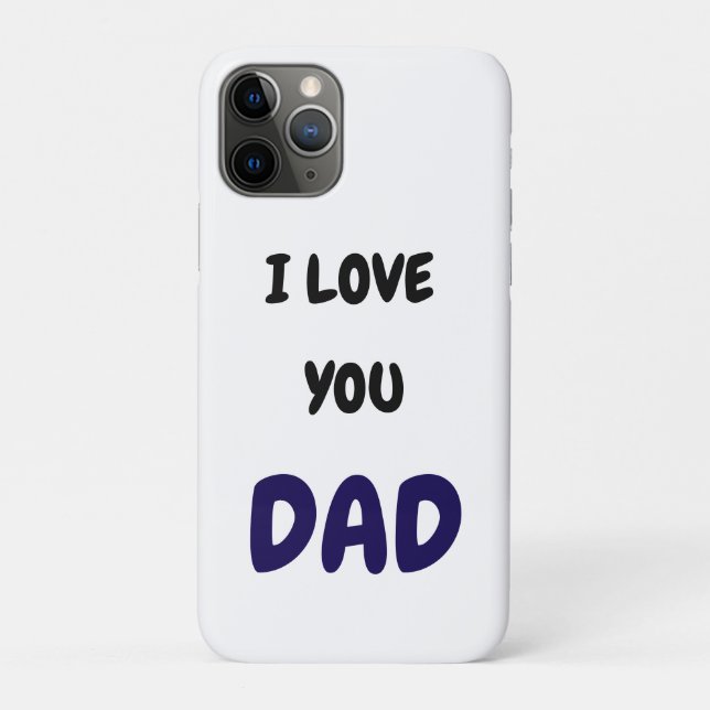 Coques Case-Mate iPhone Je t'aime papa Élégant et Moderne  (Dos)