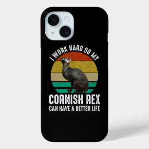 Coque Case-Mate iPhone Je travaille dur pour que mon Cornish Rex ait une 