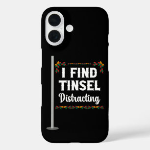 Coque Pour iPhone 16 Je trouve le ruban distrayant Célébration de Noël