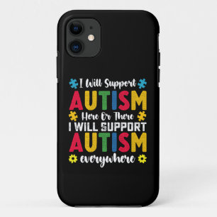 Case-Mate iPhone Case Je Vais Soutenir L'Autisme Ici Ou Là Autiste