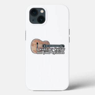 Case-Mate iPhone Case Je veux ma guitare, pas ton opinion.