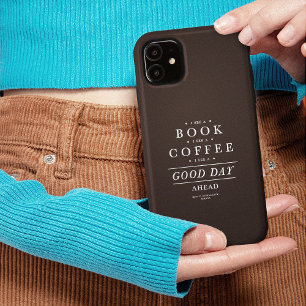 Coque Case-Mate iPhone Je vois un livre Café Bonne journée à l'avant
