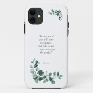 Case-Mate iPhone Case Jean 16:33 Versets de la Bible pour vous encourage