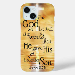 Coque Case-Mate iPhone Jean 3 16 Dieu a aimé le monde Bible Verse
