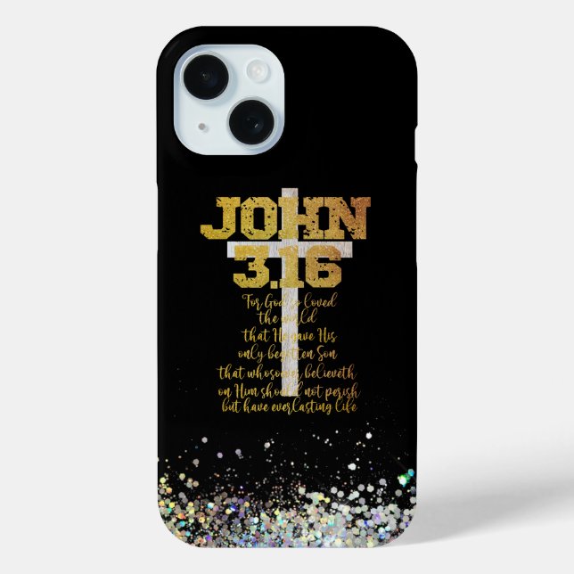 Coques Case-Mate iPhone Jean 3.6 Verset biblique (Verso)