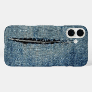 Coque Pour iPhone 16 Plus Jean déchiré
