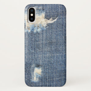 Coque iPhone X Jeans arrachés