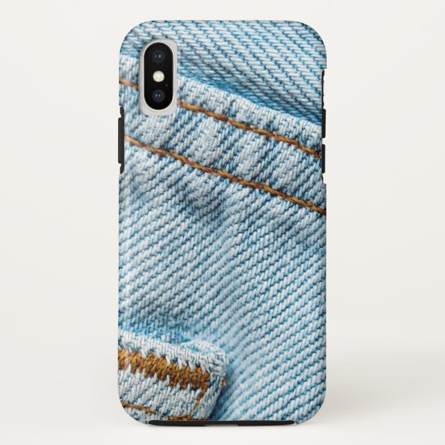 Coques Case-Mate iPhone Jeans Bleus Favoris Confortables (Dos)