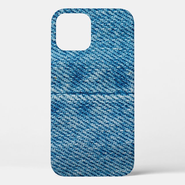 Coques Case-Mate iPhone Jeans ferme arrière - plan. Dénim couture. Bleu f (Verso)