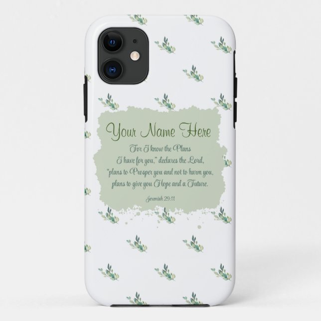 Coques Case-Mate iPhone Jeremiah 29:11 Bible Verse Personnaliser (Dos)